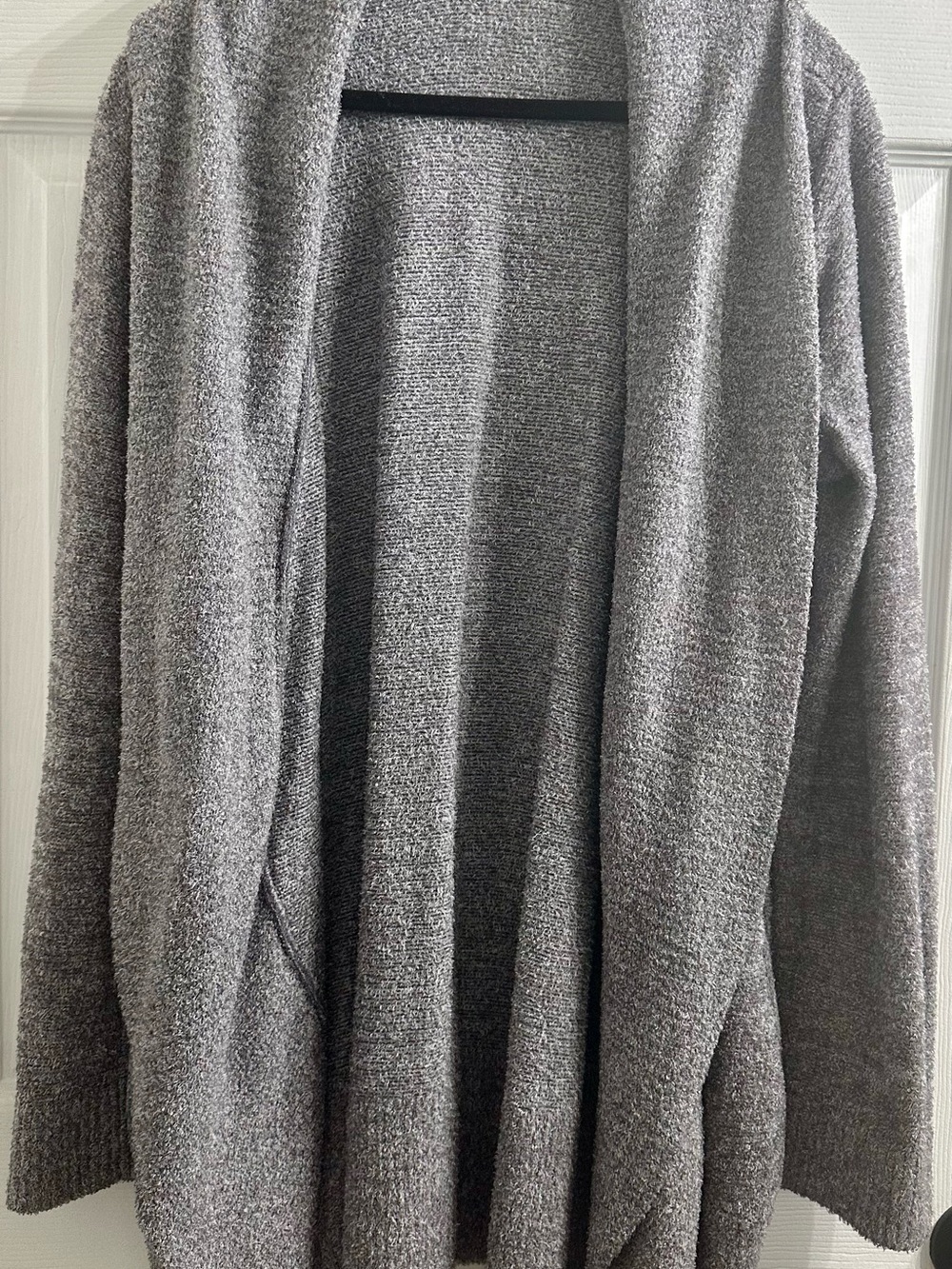 Barefoot Dreams Gray Open-Front women’s Cardigan super soft